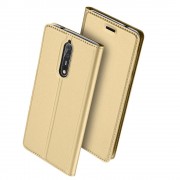 Nokia 8 slim cover med lomme guld Mobilcovers
