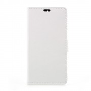 Nokia 6 klassisk læder flip cover hvid Mobil tilbehør