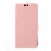 Nokia 6 klassisk læder flip cover pink Mobil tilbehør
