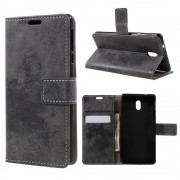 Vintage cover grå Nokia 3 Mobilcovers