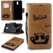 Panda cover brun Nokia 3.1 (2018) Mobil tilbehør