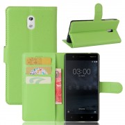 Vilo flip cover grøn Nokia 3 Mobilcovers