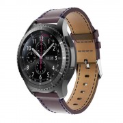 Samsung Gear S3 læder rem S-line mocca, Find Smartwatch tilbehør hos Leveso.dk