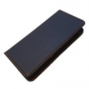 sort Slim læder flip cover Samsung S22 Mobil tilbehør