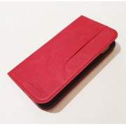 rød Slim vintage flip etui iPhone XR Mobil tilbehør