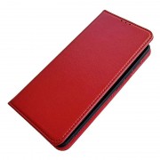rød Slim læder flip cover Samsung S22 Mobil tilbehør