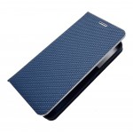 Luna carbon flip etui Samsung S22 blå