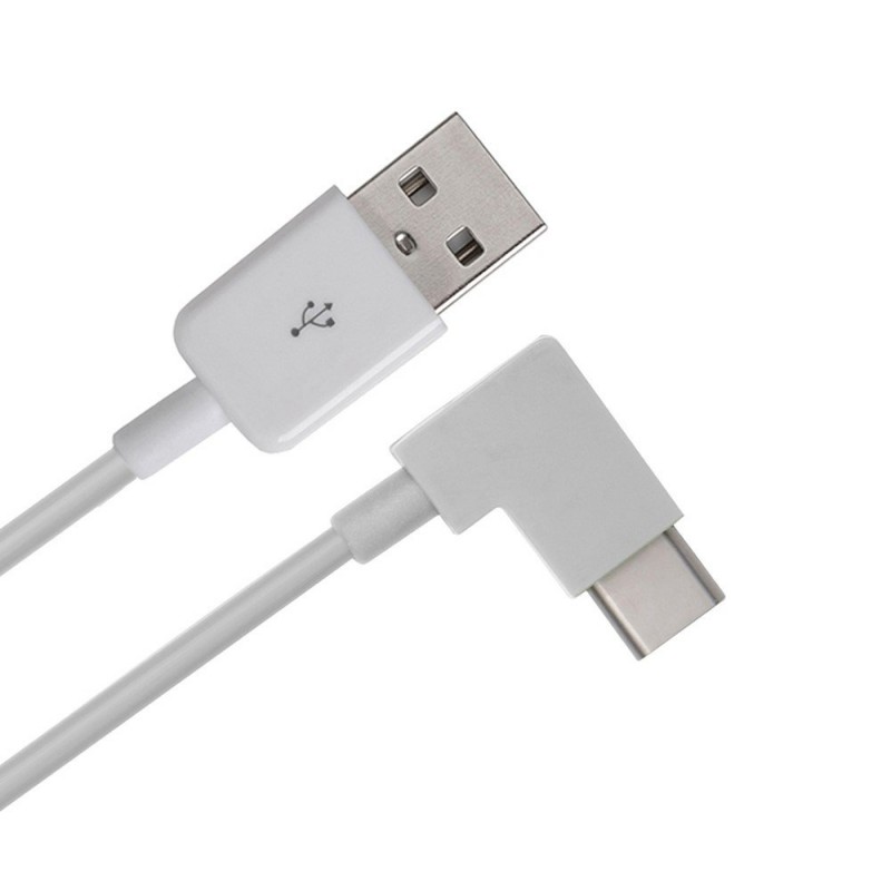 C type usb kabel med 90 graders vinkel | Leveso.dk