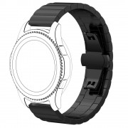 Solid stål rem sort Samsung gear S3 Smartwatch tilbehør