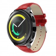 Læder rem rød Samsung gear sport Smartwatch urremme