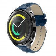 Læder rem blå Samsung gear sport Smartwatch urremme