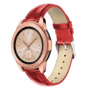 Galaxy Watch 42mm rød læder rem croco Smartwatch tilbehør