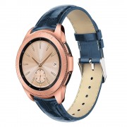 Galaxy Watch 42mm blå læder rem croco Smartwatch tilbehør