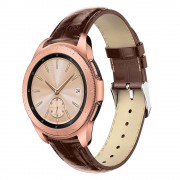 Galaxy Watch 42mm brun læder rem croco Smartwatch tilbehør