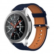 blå Blød læder rem Samsung Watch 46mm Smartwatch tilbehør