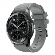 Til Samsung Gear 3 grå Sports silikone urrem Smartwatch tilbehør Leveso.dk