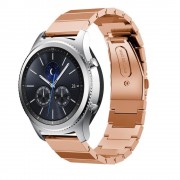 Samsung Gear S3 Luksus rustfri stål rem rosa guld Smartwatch tilbehør hos Leveso.dk