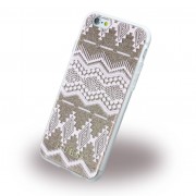 Iphone 6, 6S cover Guess 3D Aztec design taupe Mobiltelefon tilbehør