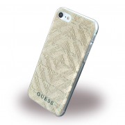 Iphone 7 bag cover Guess 3D Aztec design beige Mobiltelefon tilbehør