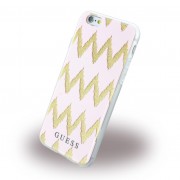 Iphone 6, 6S cover Guess 3D Stripes design pink Mobiltelefon tilbehør