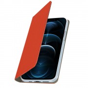 Lvs slim flip etui iPhone 12 / 12 Pro rød Mobil tilbehør