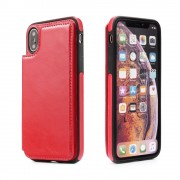 Iphone Xr rød wallet case Mobil tilbehør