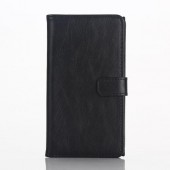 BLACKBERRY PRIV læder cover med kort lommer, sort