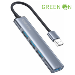4-i-1 USB Hub, Ultra-Slank bærbar Data Type-C Hub 