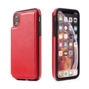 Iphone XS Max Forcell wallet case rød Mobil tilbehør