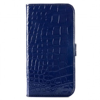 SAMSUNG GALAXY S6 edge læder cover med krokodille mønster og kort holder