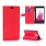 LG G3 STYLUS læder pung cover rød Mobiltelefon tilbehør