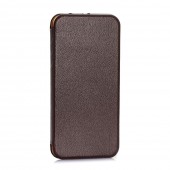 IPHONE 6 / 6S premium læder cover, moccabrun