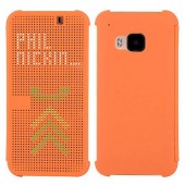HTC ONE M9 dot view cover, orange