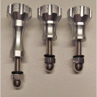 Aluminiums fingerskrue sæt til GoPro kameraer sølv