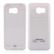 SAMSUNG GALAXY S6 / EDGE batteri bagcover 4200 mAh, hvid Mobiltelefon tilbehør