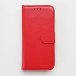 Lavann læder flip cover til Samsung Galaxy A23 rød