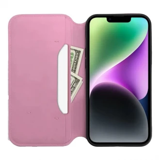Wallet Case Dual Pocket iPhone 15 PRO  lyserød