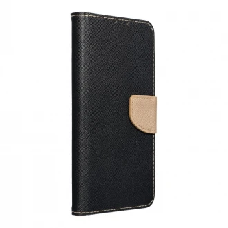  iPhone 16 Plus | fancy flip book mobilcover |sort/guld| mobil tilbehør