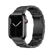 Apple Watch 42/44/45/49 mm. stilfuld urrem i rustfrit stål Sort Smartwatch tilbehør
