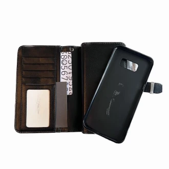 til Samsung Galaxy S8 Plus multi læder cover Sort