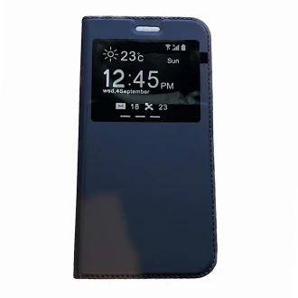 Clear view cover Samsung Galaxy J7 2017 Blå