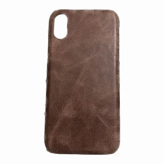 Vintage etui business Iphone Xs / X brun