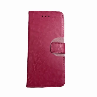 IPHONE 6 / 6S Litchi flip stand læder cover, pink