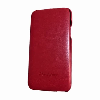 Til Iphone X flip cover i læder rød