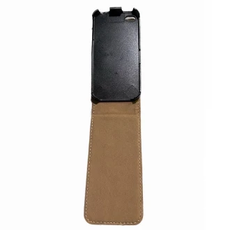 Iphone 4S flip cover i ægte læder Mobil tilbehør