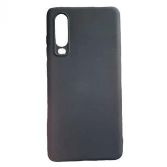 Premium case i silicone til Huawei P30 ,SORT