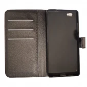 HUAWEI P8 Lite læder cover i retro stil, sort