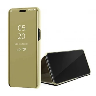 Clear view mirror cover Samsung Galaxy A10 guld