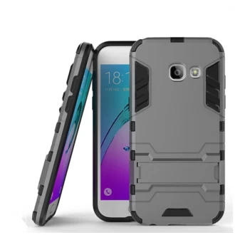 Samsung Galaxy A3 2017 cover hybrid armor Grå Mobiltelefon tilbehør