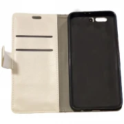 Flip cover Ægte Læder Hvid Honor 9 Mobil tilbehør